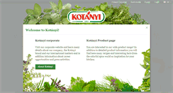 Desktop Screenshot of kotanyi.com