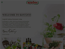 Tablet Screenshot of kotanyi.com